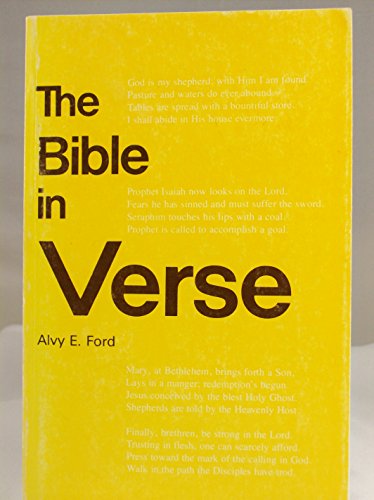 9780847412853: The Bible in Verse [Paperback] by Alvy E. Ford