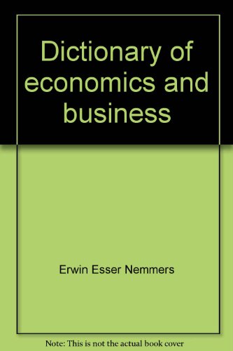 Stock image for Dictionary of economics and business for sale by Solr Books