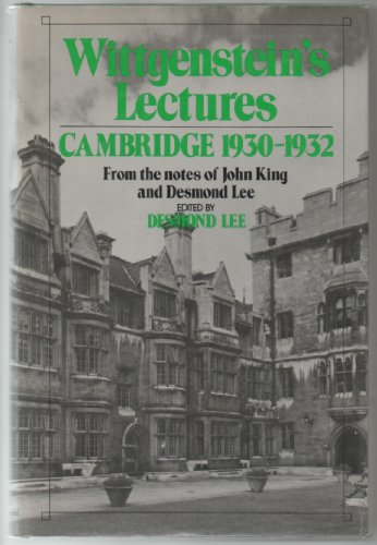 9780847662012: Wittgenstein's Lectures: Cambridge. 1930-1932