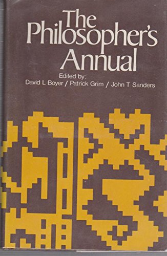 Imagen de archivo de The Philosopher's Annual, volume 2, 1979 a la venta por Gil's Book Loft