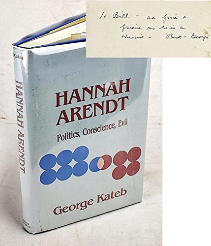 9780847667574: Hannah Arendt, politics, conscience, evil (Philosophy and society)