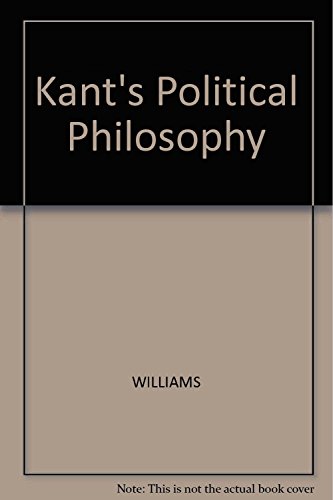 Stock image for Kant's Political Philosophy (Philosophy & Society) for sale by HPB-Red