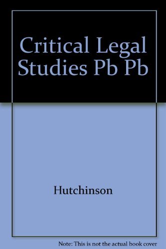 Stock image for Critical Legal Studies for sale by HPB-Red