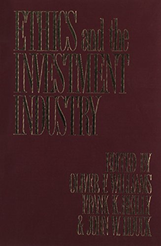 Beispielbild fr Ethics and the Investment Industry zum Verkauf von TranceWorks