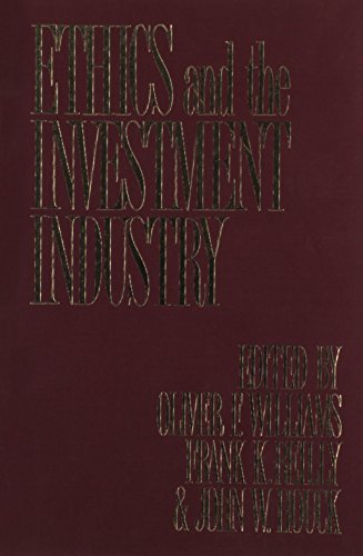 Imagen de archivo de Ethics and the Investment Industry a la venta por TranceWorks