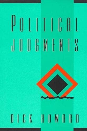 Beispielbild fr Political Judgments zum Verkauf von Better World Books
