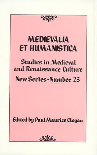 Stock image for Medievalia et Humanistica for sale by Tall Stories BA