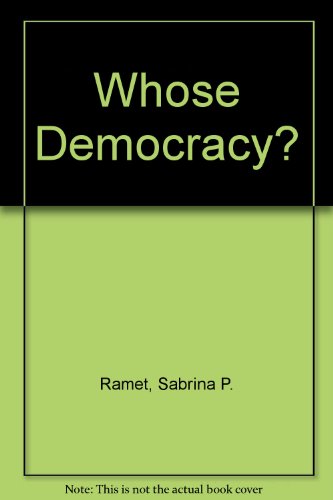 9780847683239: Whose Democracy?: Nationalism, Religion, and the Doctrine of Collective Rights in Post-1989 Eastern Europe