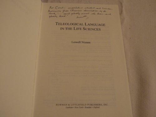 9780847686933: Teleological Language in the Life Sciences