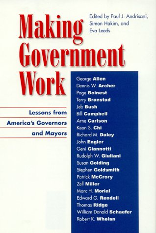 Imagen de archivo de Making Government Work a la venta por Ergodebooks