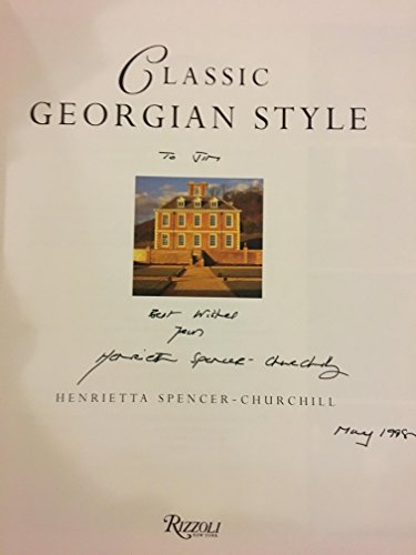 Beispielbild fr Classic Georgian Style zum Verkauf von SecondSale