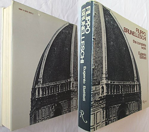 Beispielbild fr Filippo Brunelleschi zum Verkauf von GF Books, Inc.