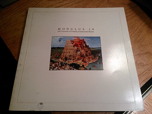 Modulus Vol 18 (9780847854202) by University Of Virginia