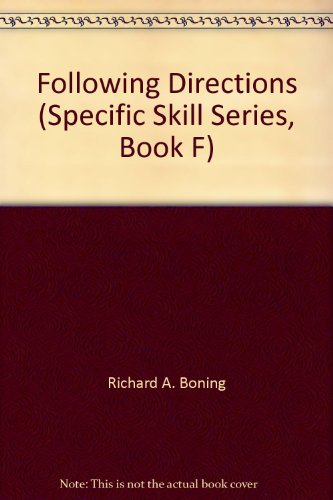 9780848417178: Following Directions (Specific Skill Series, Book F)