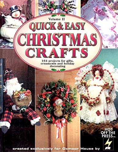 Imagen de archivo de Quick and Easy Christmas Crafts : 133 Projects for Gifts, Ornaments and Holiday Decorating a la venta por Better World Books