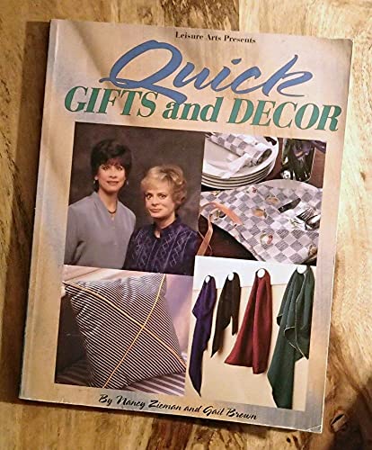 Stock image for Quick Gifts and D�cor (Sewing with Nancy) for sale by Wonder Book