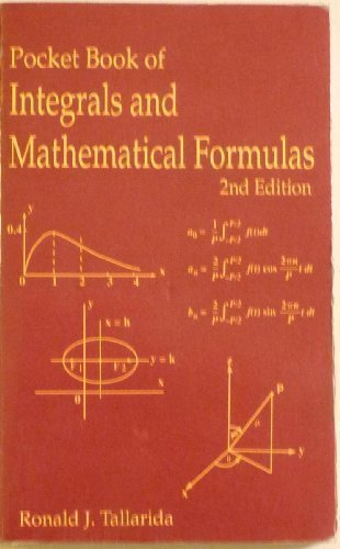 9780849301421: Pocket Book of Integrals and Mathematical Formulas, Second Edition (Advances in Applied Mathematics)