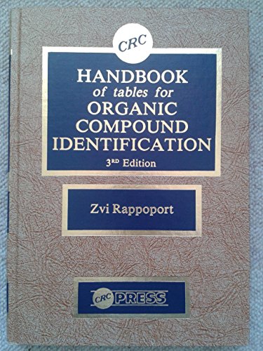 Stock image for Handbook Tables For Organic Compound Identification, Third Edition for sale by Books From California