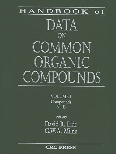 9780849304040: Handbook of Data on Common Organic Compounds