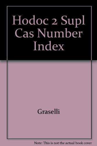 HODOC 2 Supl CAS Number Index (9780849304415) by Weast, Robert C.