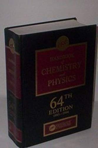 Handbook of Chemistry and Physics, 63rd edition, 1982-1983