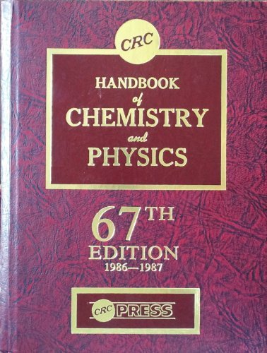 Imagen de archivo de Handbook of Chemistry and Physics, 67th Edition a la venta por HPB-Red