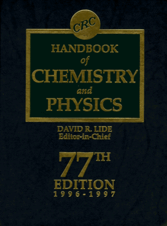 9780849304774: CRC Handbook of Chemistry and Physics 77th Edition