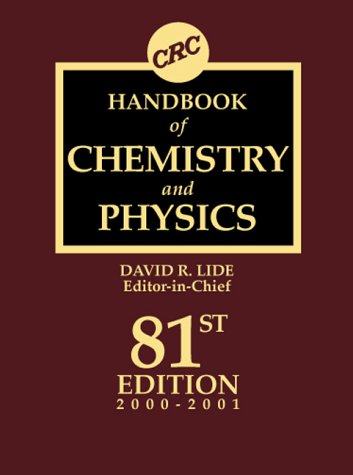 CRC Handbook of Chemistry and Physics - Lide, David R., Jr.