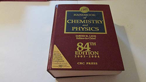 9780849304842: CRC Handbook of Chemistry and Physics, 84th Edition