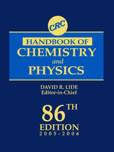 Stock image for CRC Handbook of Chemistry and Physics, 86th Edition for sale by GoldenWavesOfBooks