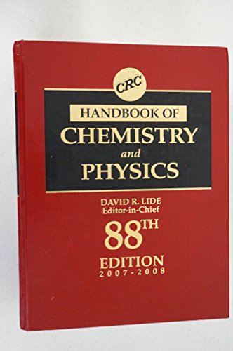 CRC Handbook of Chemistry and Physics, 88th Edition