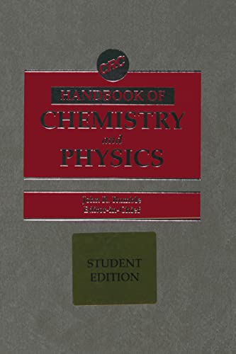 Beispielbild fr CRC Handbook of Chemistry and Physics. A Ready Reference Book of Chemical and Physical Data. Special zum Verkauf von medimops