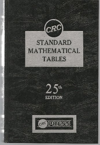 CRC Standard Mathamatical Tables, 25th Edition