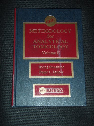 Imagen de archivo de Methodology for Analt Toxicology: 002 a la venta por Reuseabook