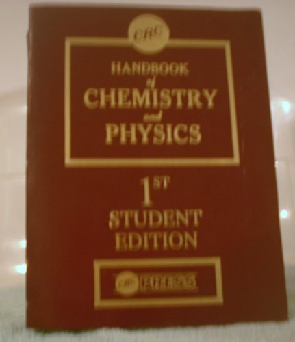 9780849307409: Hdbk of Chemistry & Physics Studt Edition