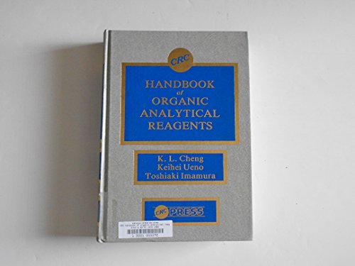 Imagen de archivo de CRC Handbook of Organic Analytical Reagents a la venta por Better World Books