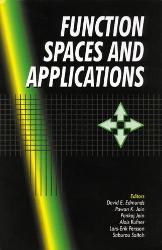 Stock image for Function Spaces and Applications for sale by Books Puddle