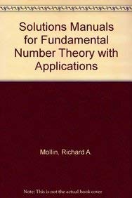 Imagen de archivo de Fundamental Number Theory with Applications a la venta por Books Puddle