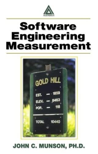 Stock image for Software Engineering Measurement for sale by Blackwell's