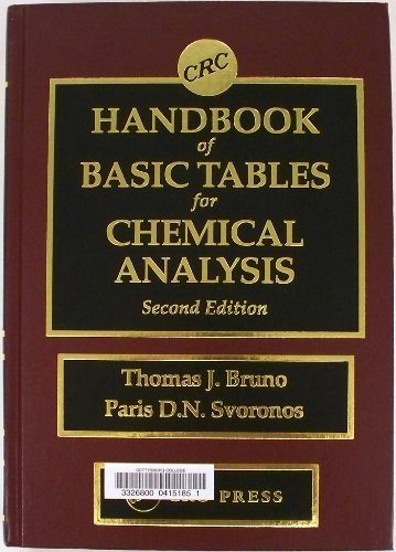 Stock image for CRC Handbook of Basic Tables for Chemical Analysis, Second Edition for sale by HPB-Red