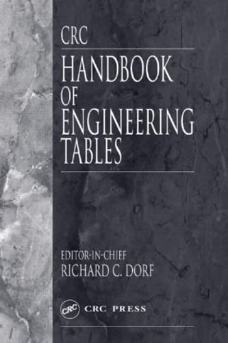 Imagen de archivo de CRC Handbook of Engineering Tables (Electrical Engineering Handbook) a la venta por Chiron Media