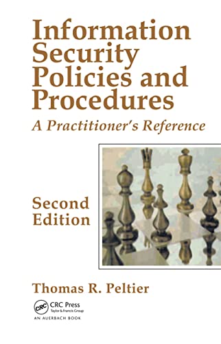 Beispielbild fr Information Security Policies and Procedures: A Practitioner's Reference, Second Edition zum Verkauf von Blackwell's