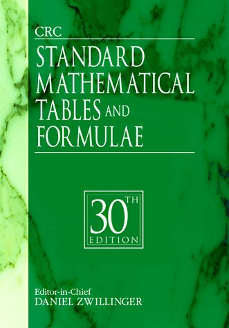Stock image for CRC Standard Mathematical Tables and Formulae, 30th Edition for sale by Books Unplugged