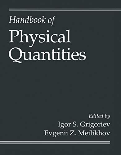 9780849328619: Handbook of Physical Quantities