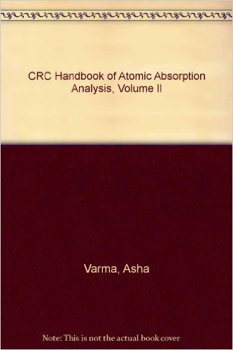 Beispielbild fr Handbook of Atomic Absorption Analysis zum Verkauf von Better World Books