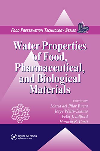 Imagen de archivo de WATER PROPERTIES OF FOOD, PHARMA a la venta por BennettBooksLtd