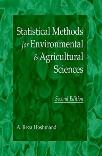 9780849331527: STATISTICAL METHODS FOR ENVIRONMENTAL AND AGRICULTURAL SCIENCES