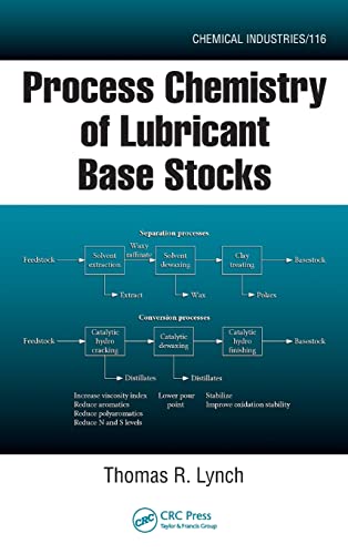 Beispielbild fr Process Chemistry of Lubricant Base Stocks (Chemical Industries) zum Verkauf von Chiron Media
