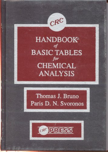 Stock image for Handbook of Basic Tables for Chemical Analysis for sale by FOLCHATT