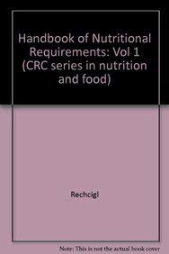 9780849339561: CRC Handbook of Nutritional Requirements in a Functional Context: Development and Conditions of Psychological Stress